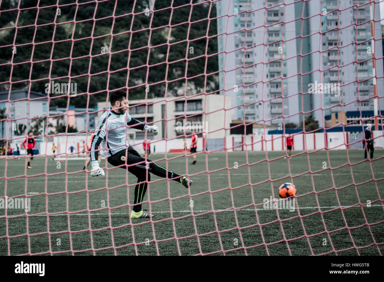 Gibraltar 21st March 2017 The Gibraltar national squad trained at
