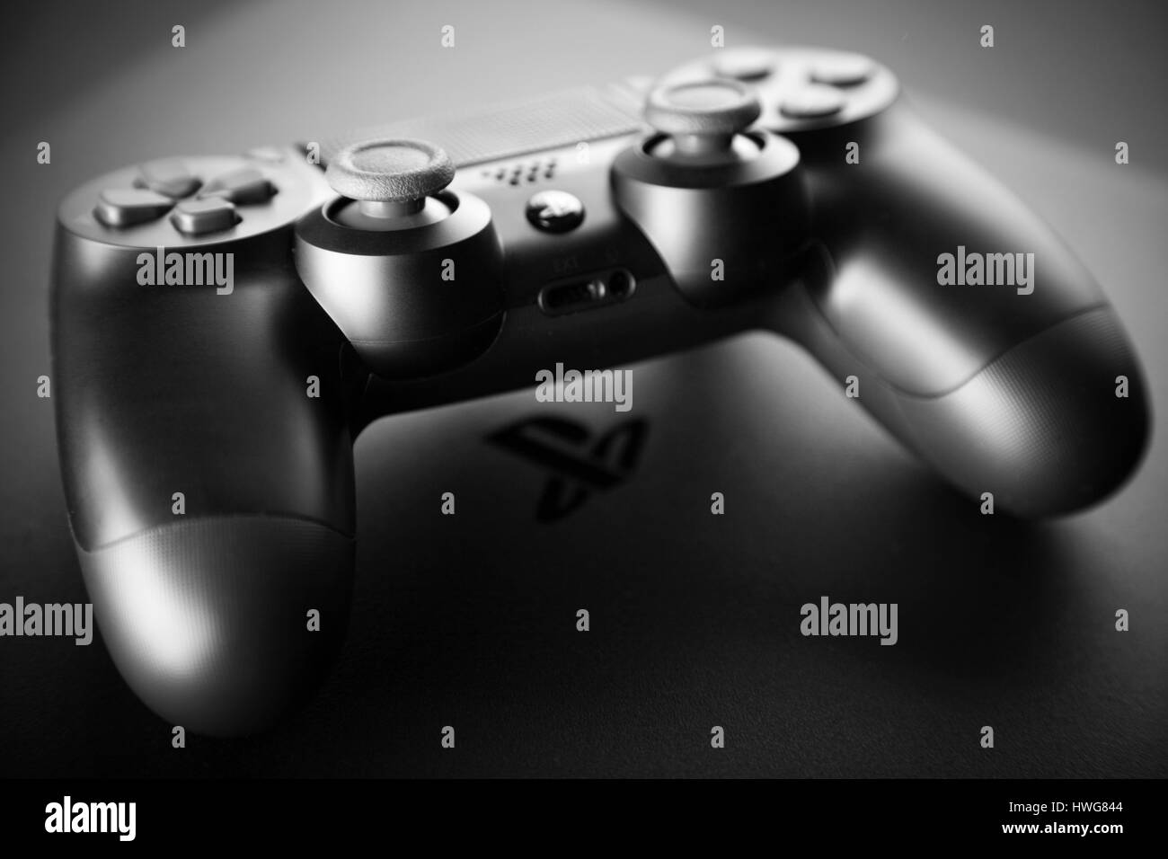 Playstation 4 gaming console Stock Photo