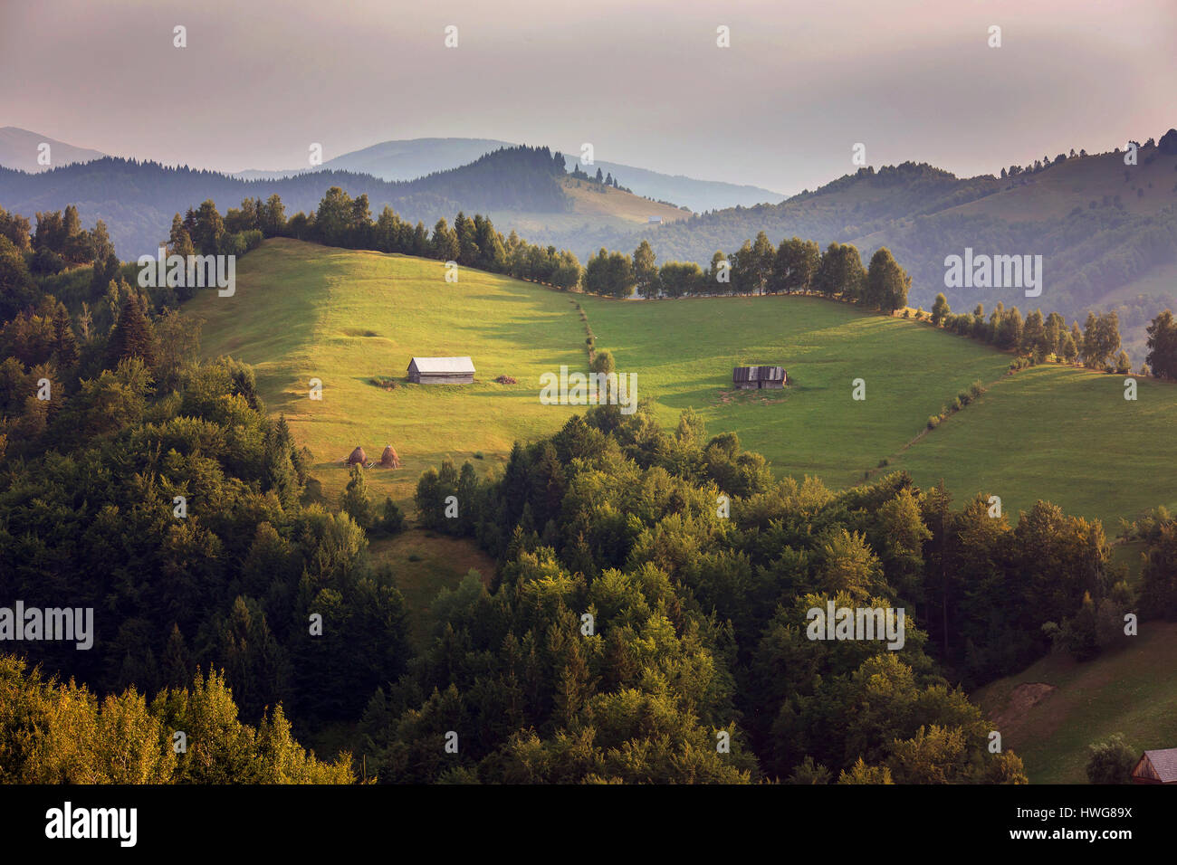Traditional romanian scenic, in Carpathian Mountains Stock Photo - Alamy