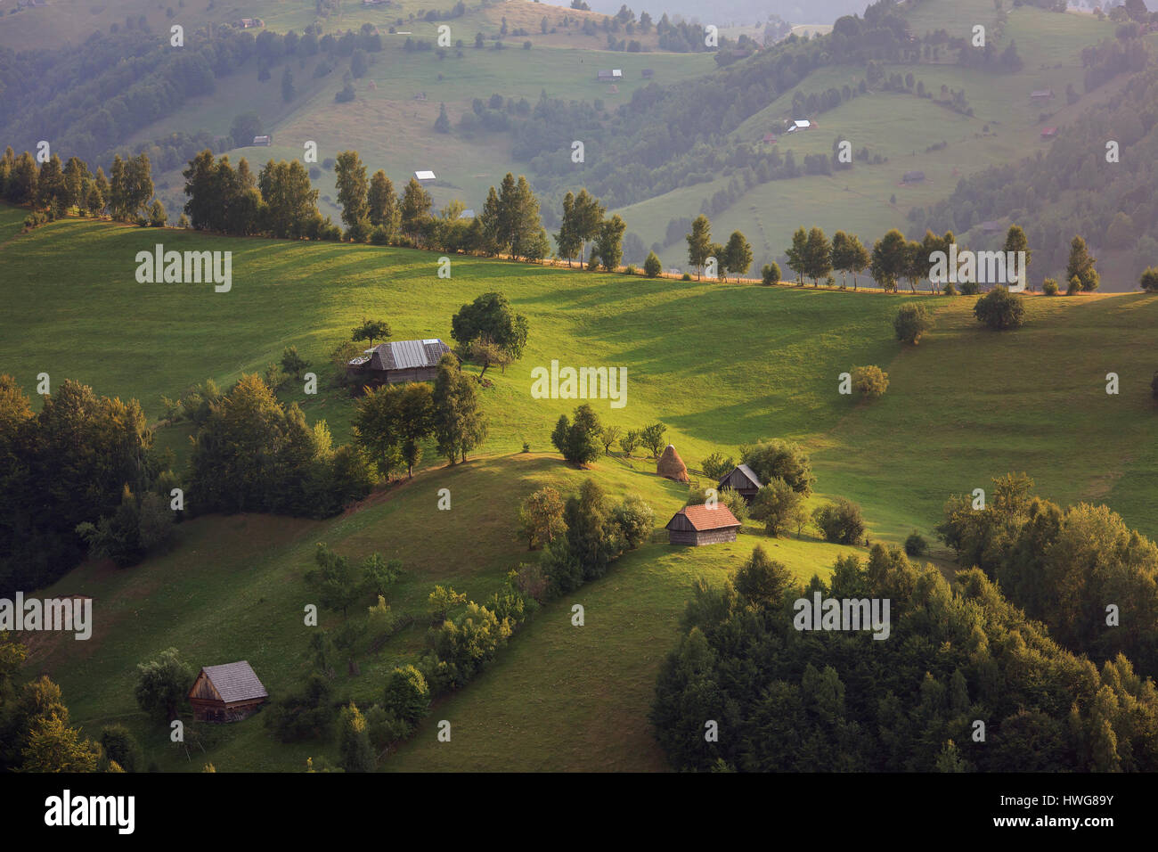 Traditional romanian scenic, in Carpathian Mountains Stock Photo - Alamy