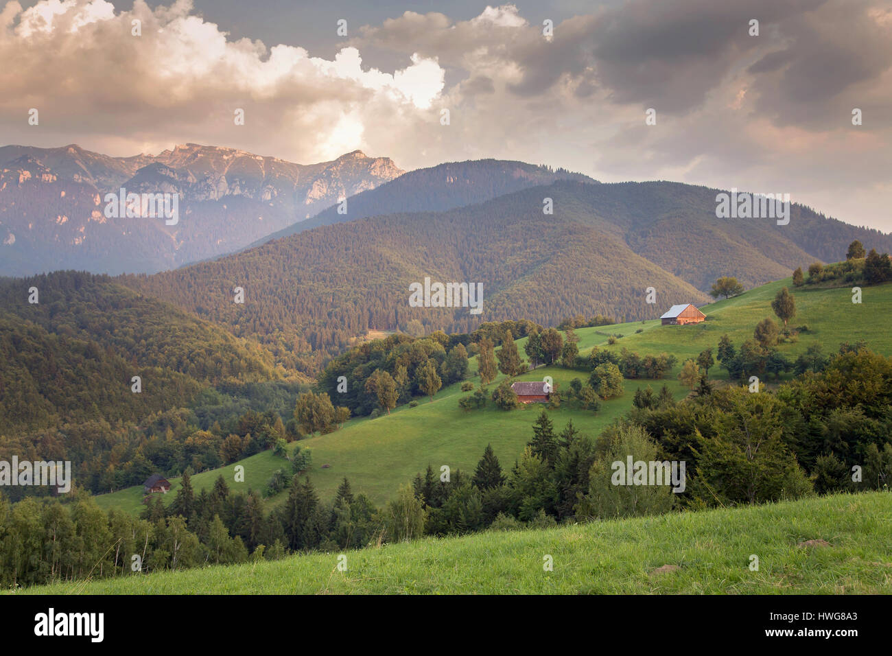 Traditional romanian scenic, in Carpathian Mountains Stock Photo - Alamy