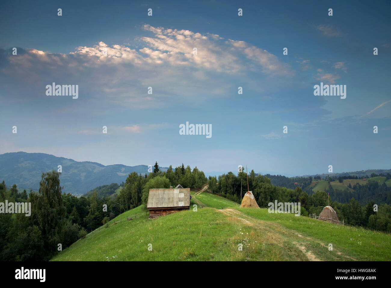 Traditional romanian scenic, in Carpathian Mountains Stock Photo - Alamy