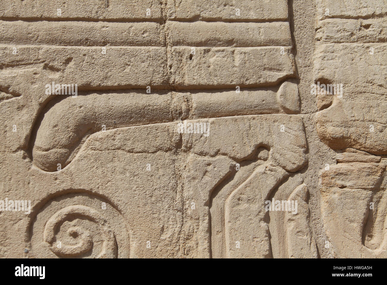 Penis carved on the wall of Karnak Temple in Luxor Stock Photo - Alamy