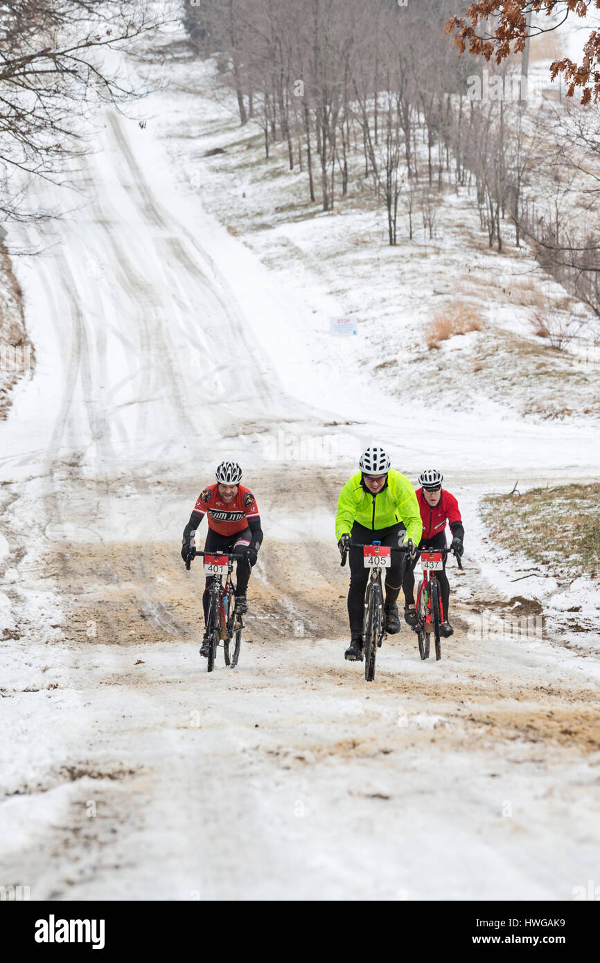 Grass Lake, Michigan Riders in the 100K Waterloo G&G Gravel Road Race