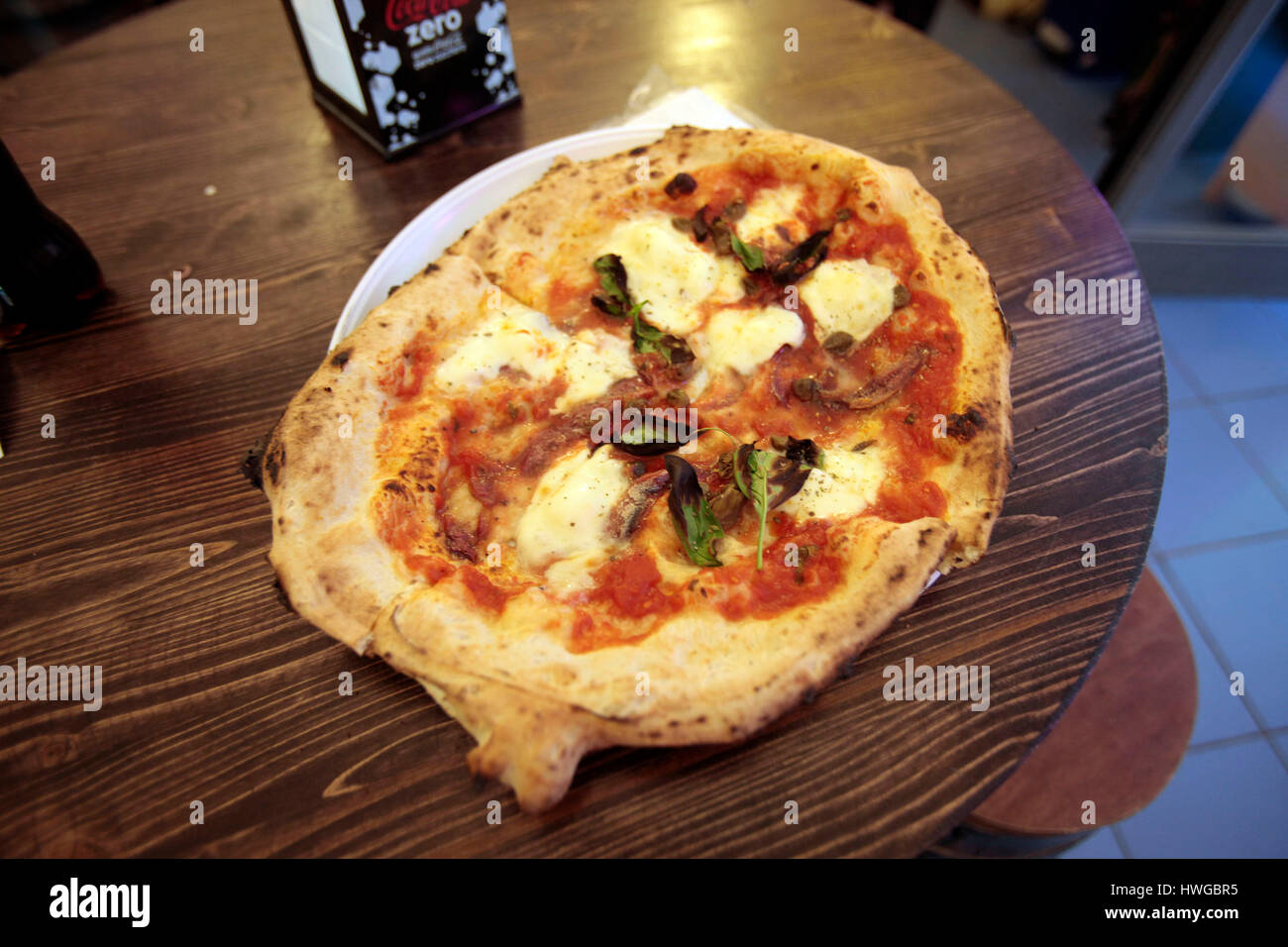 A pizza at Pizzeria O' Vesuvio, the workplace for the cast of "Jersey