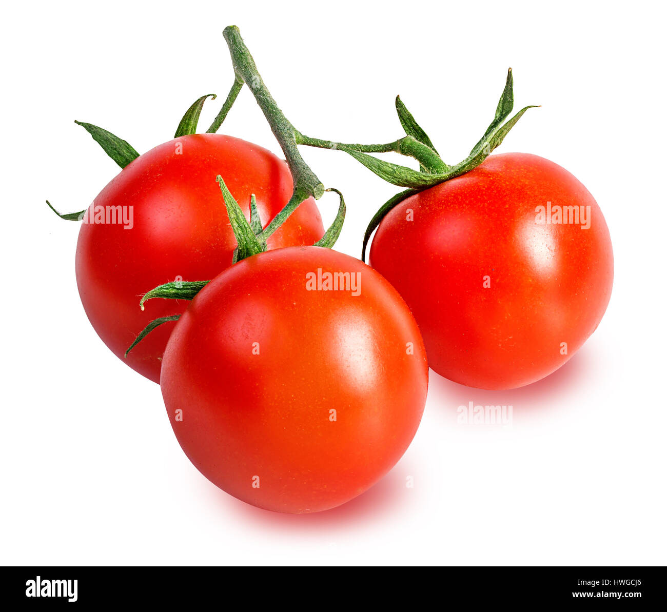 Cherry tomatoes isolated on a white background Stock Photo - …