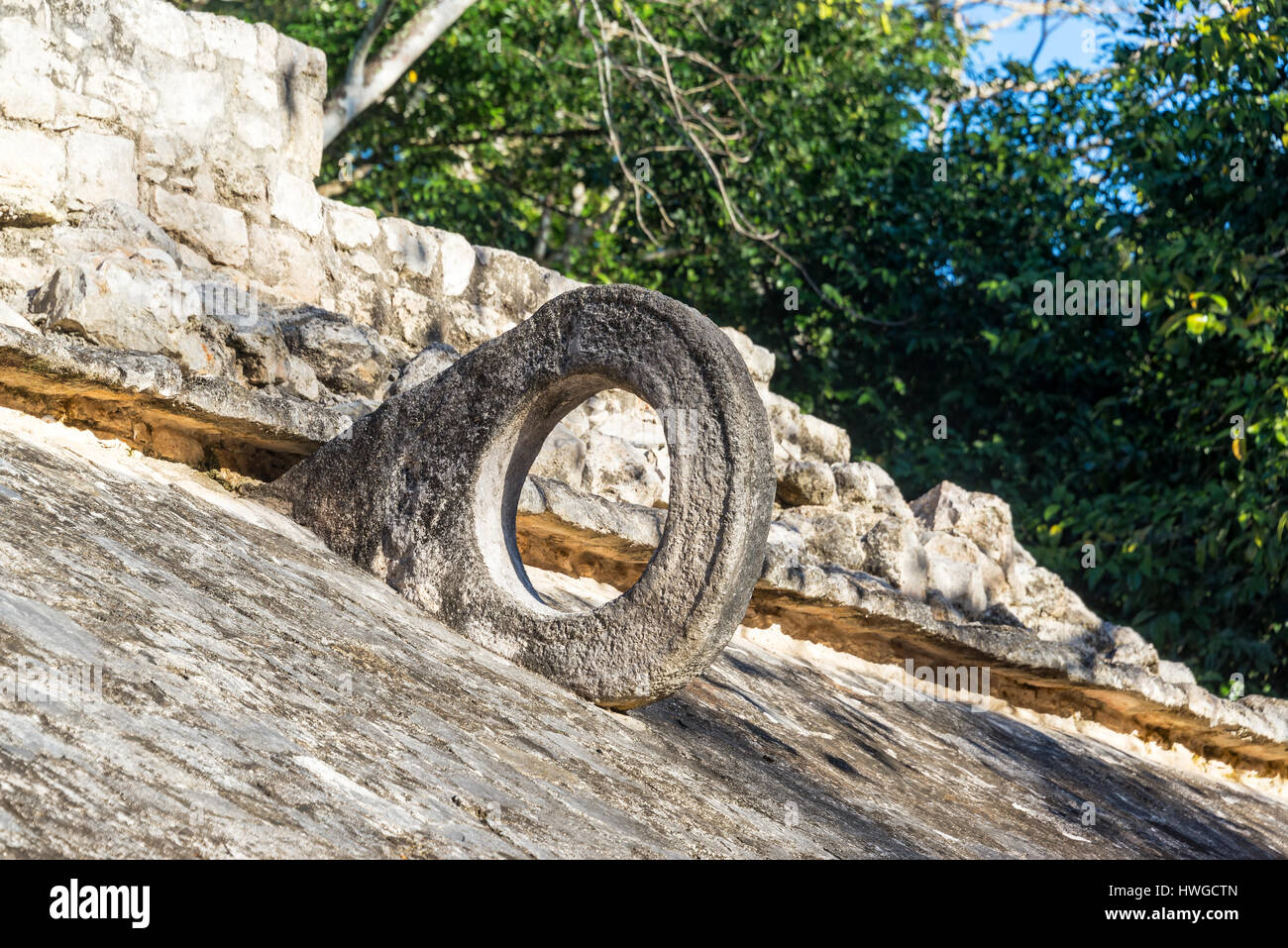 Ball court in the ancient Mayan city of Coba in Mexico Stock Photo Alamy