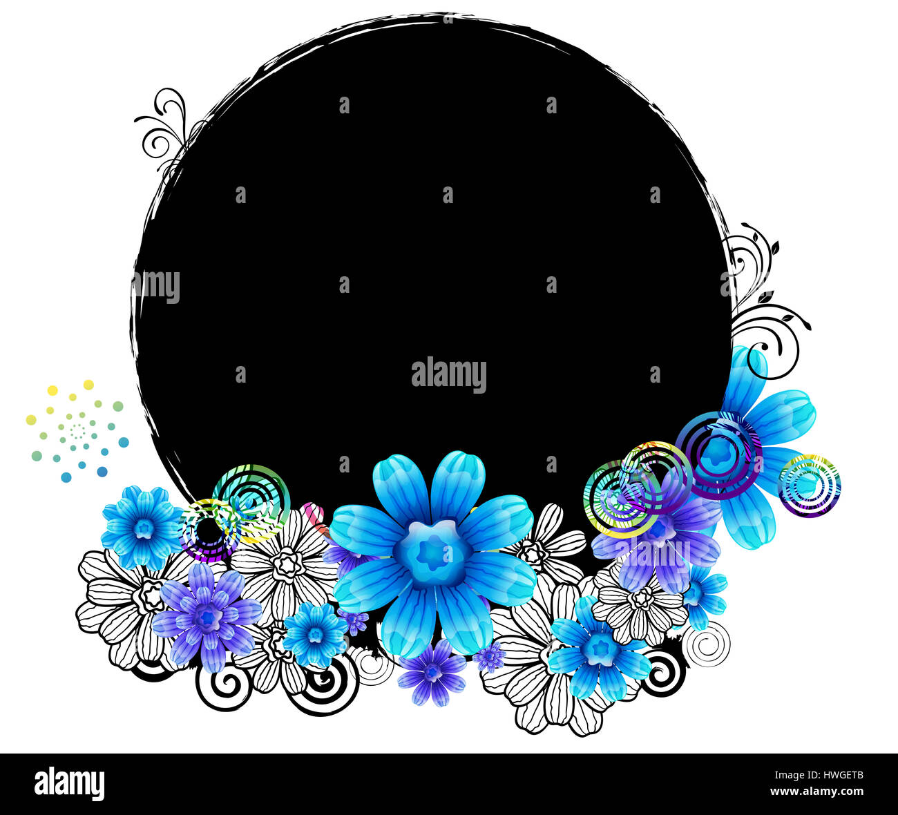 pattern,design,colour,flowers,flower,swirl,label,shape,black,flora ...