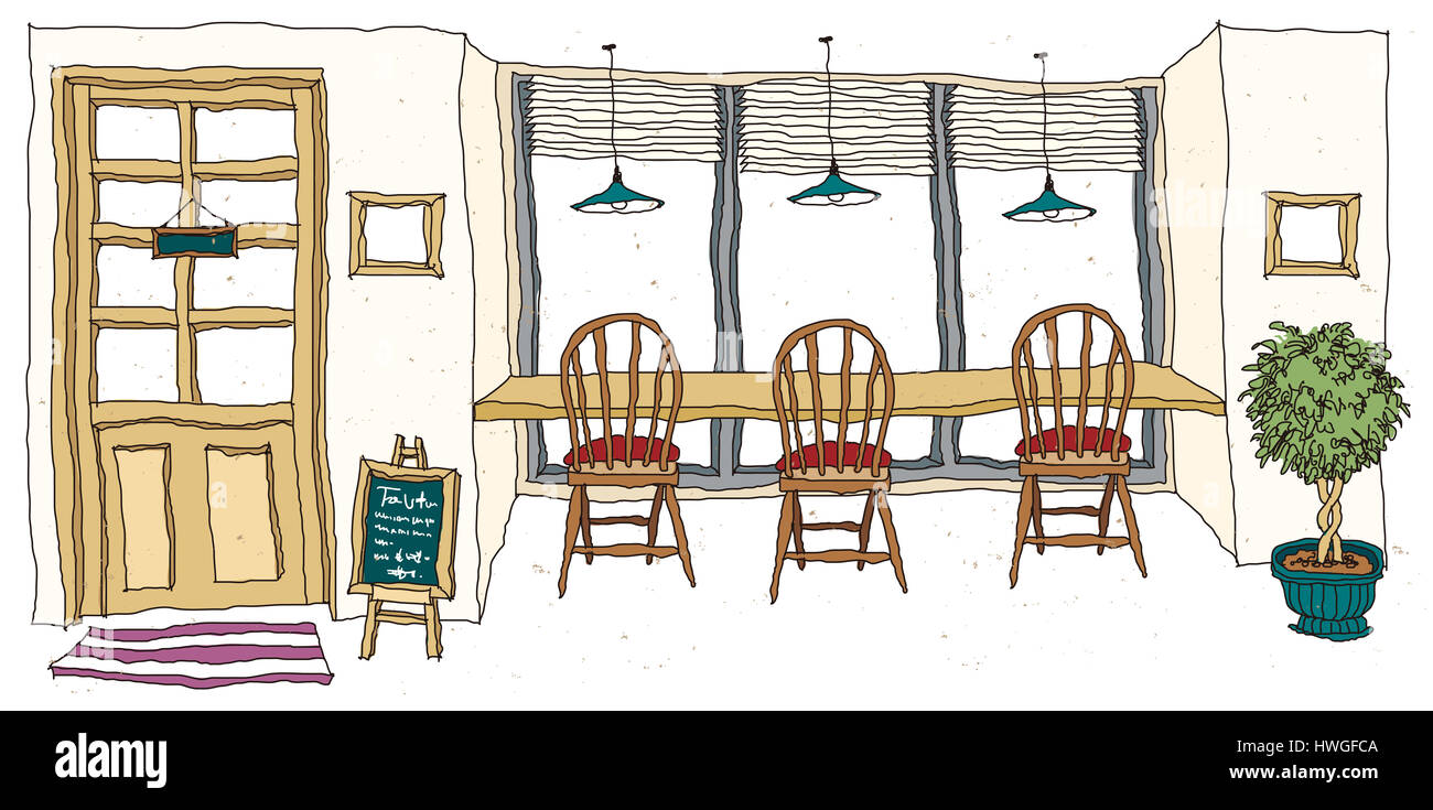 Menu line art hi-res stock photography and images - Alamy