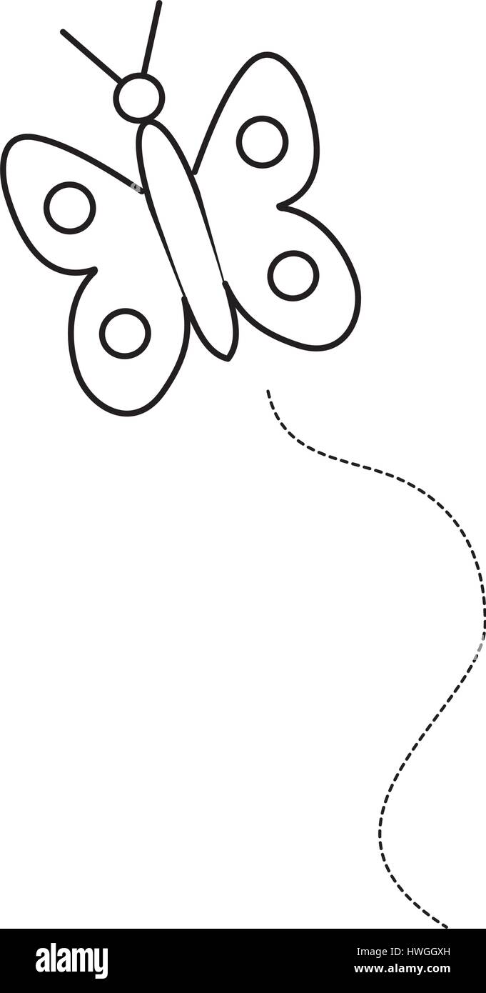 butterfly icon over white background. vector illustration Stock Vector ...