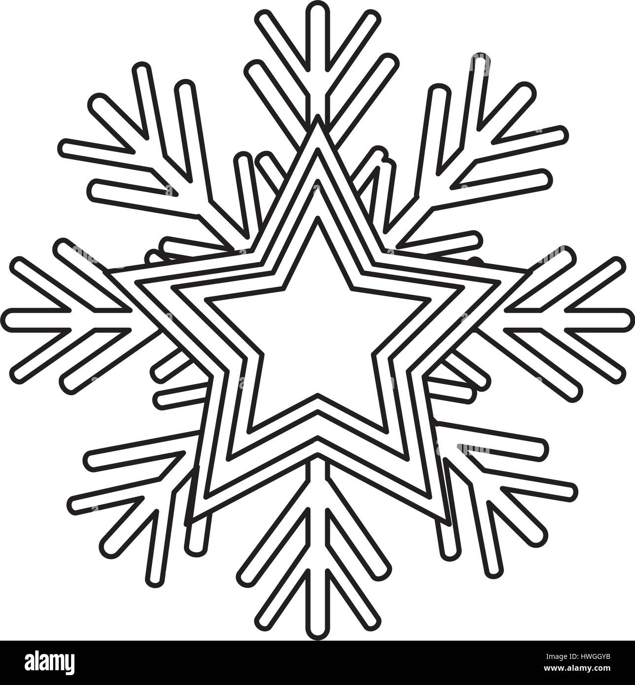 snowflake icon over white background. vector illustration Stock Vector ...