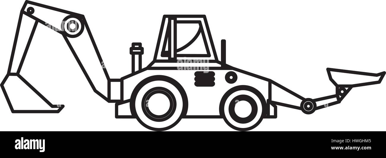 construction truck icon over white background. vector illustration ...