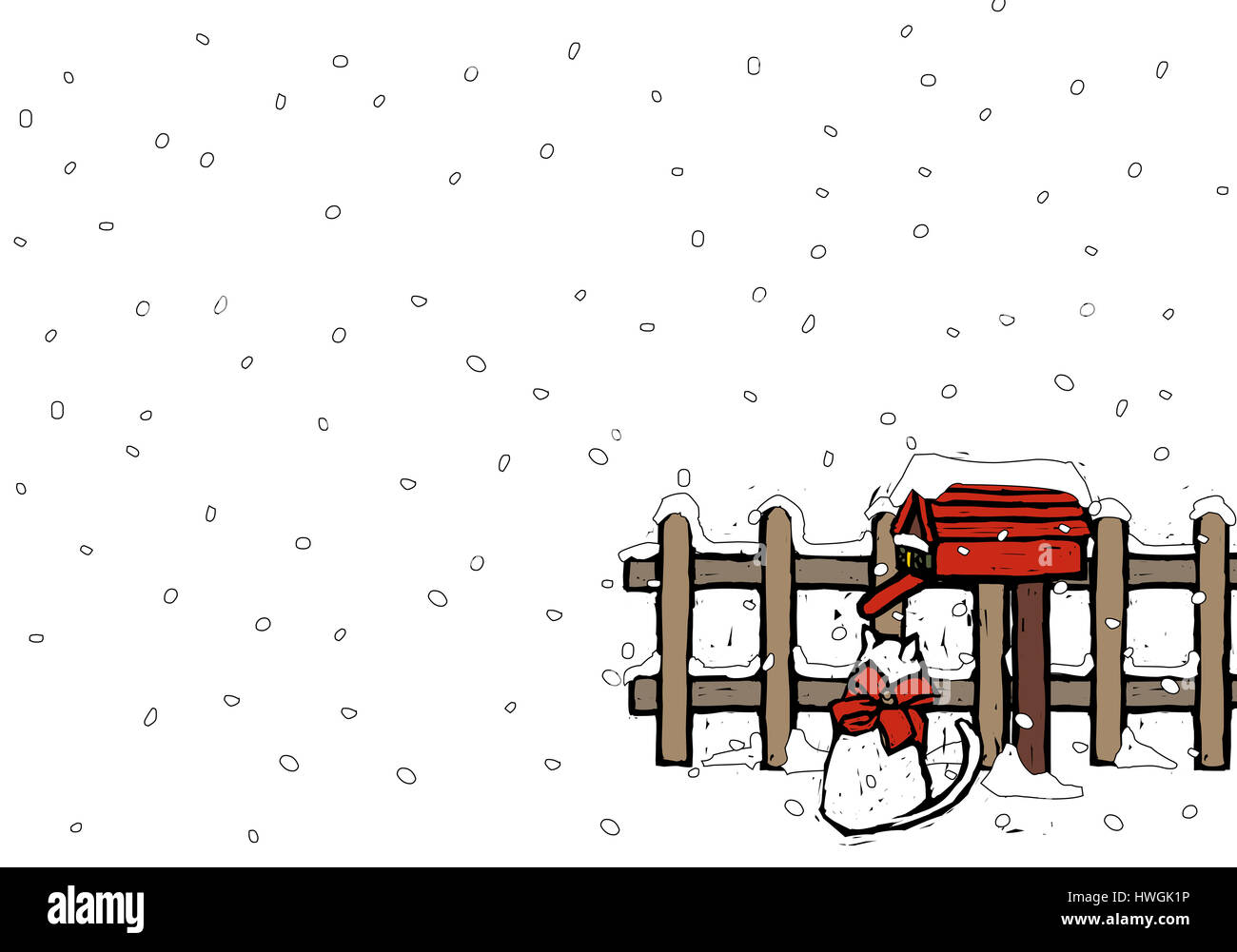 absence,animal themes,bow,cat,christmas,christmas present,cold,color image,communication 