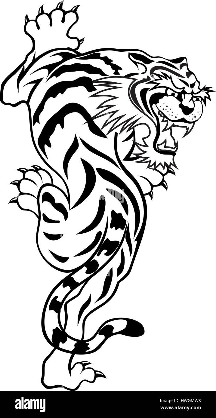 Tiger Line Art Illustration Illustration Arts Ideas