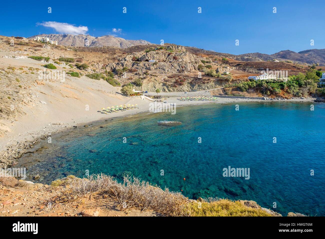 Greece Crete Messara Bay Surroundings Of Agia Galini Agios Pavlos Beach Stock Photo Alamy
