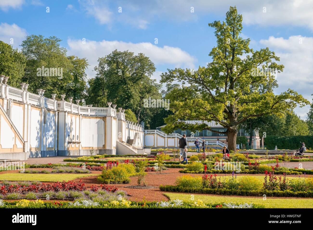 Estonia (Baltic States), Harju region, Tallinn, historical center listed as World Heritage by UNESCO, Kadriorg Palace, located in Kadriorg Park, built in 1718 by the Italian architect Niccolò Michetti for Tsar Peter the Great and His wife Catherine 1st, Weizenbergi 37 Stock Photo