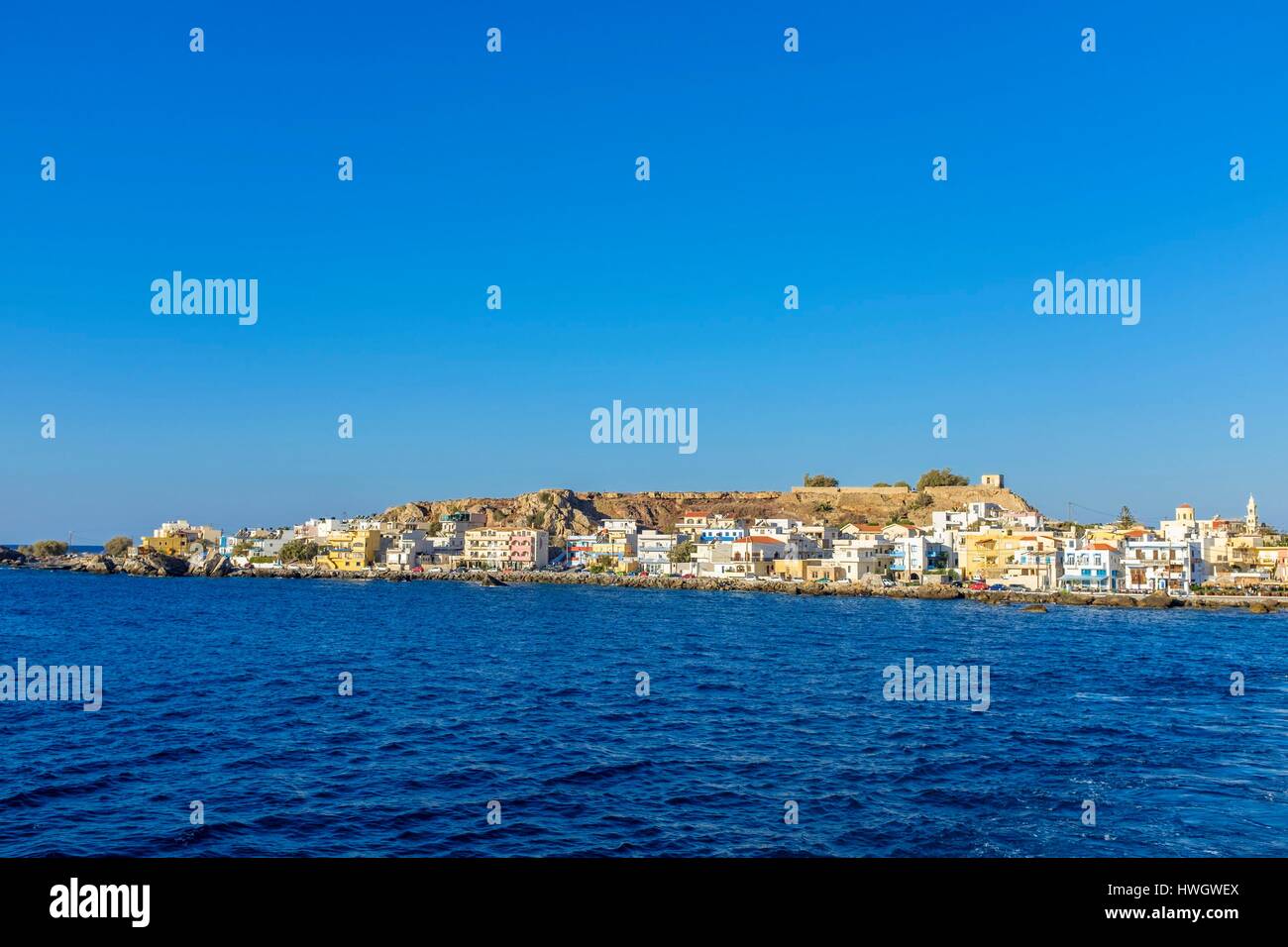 Greece, Crete, southwest coast, Paleochora fishing village Stock Photo