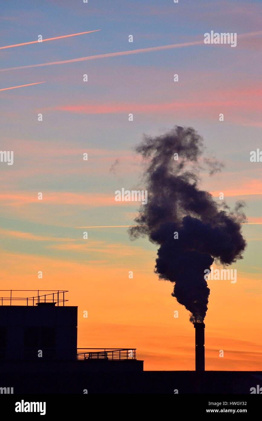 France, Val de Marne, Charenton le Pont, air pollution Stock Photo Alamy