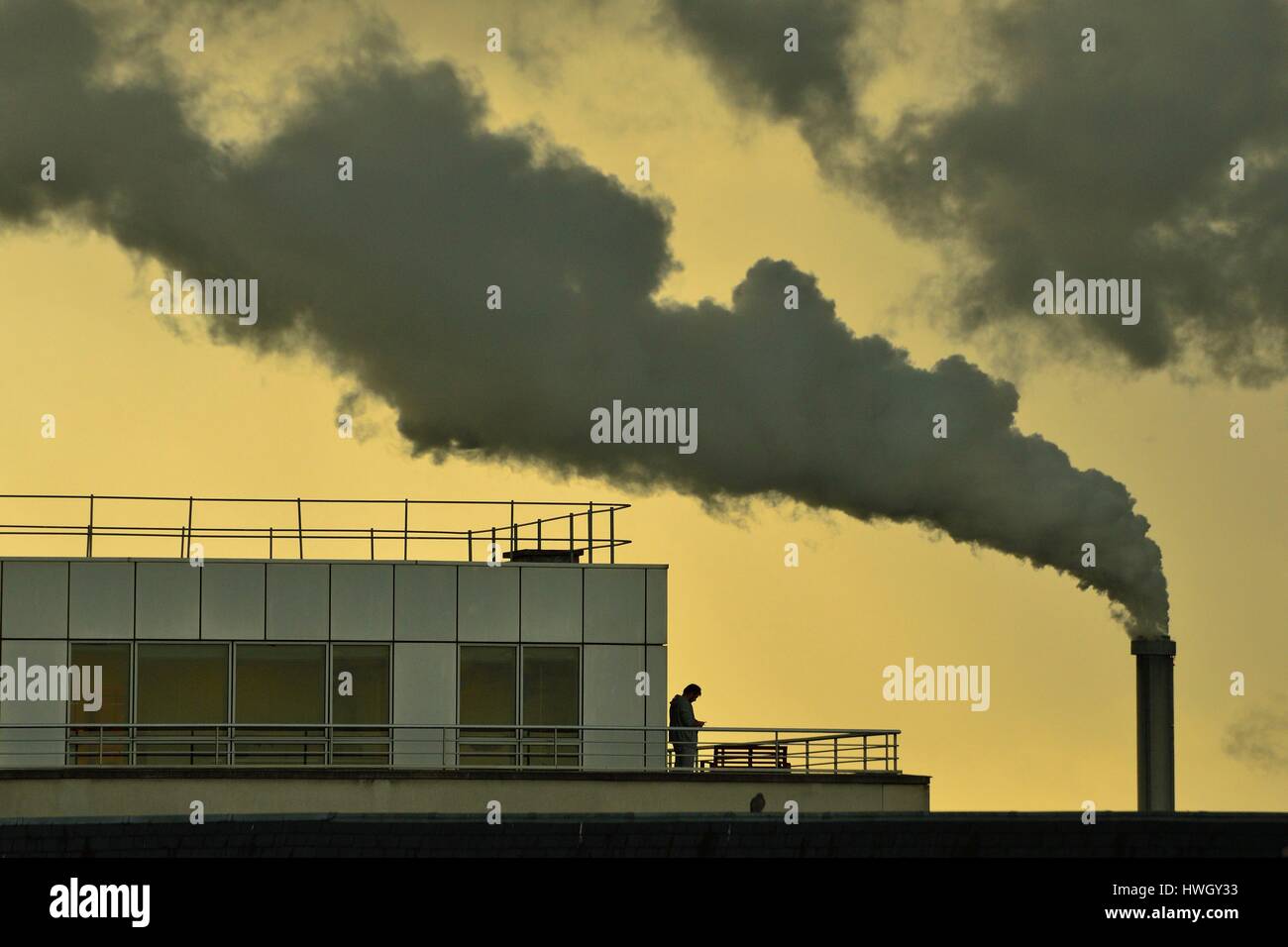 France, Val de Marne, Charenton le Pont, air pollution Stock Photo Alamy