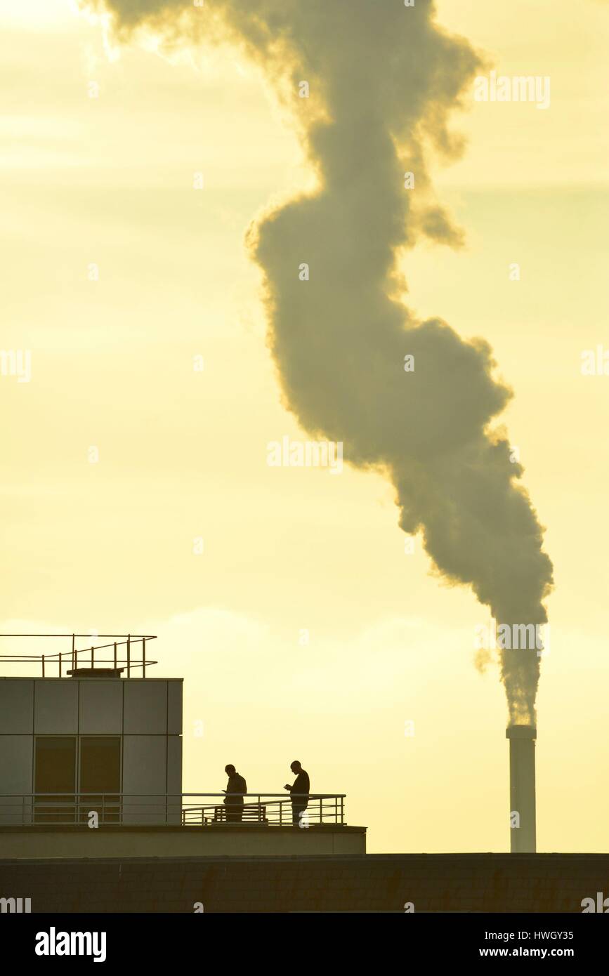 France, Val de Marne, Charenton le Pont, air pollution Stock Photo Alamy