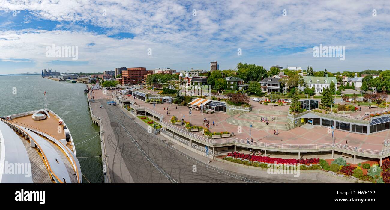 Canada, Quebec province, Mauricie region, Trois Rivieres, the port park ...