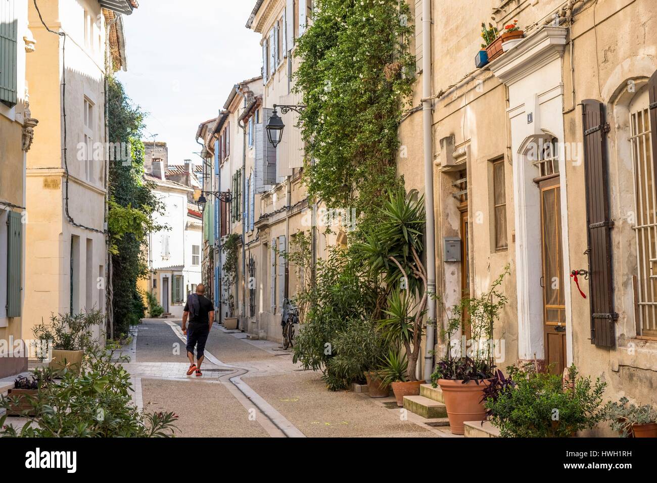 France, Bouches du Rhone, Arles, Roquette district, District de La Roquette Stock Photo