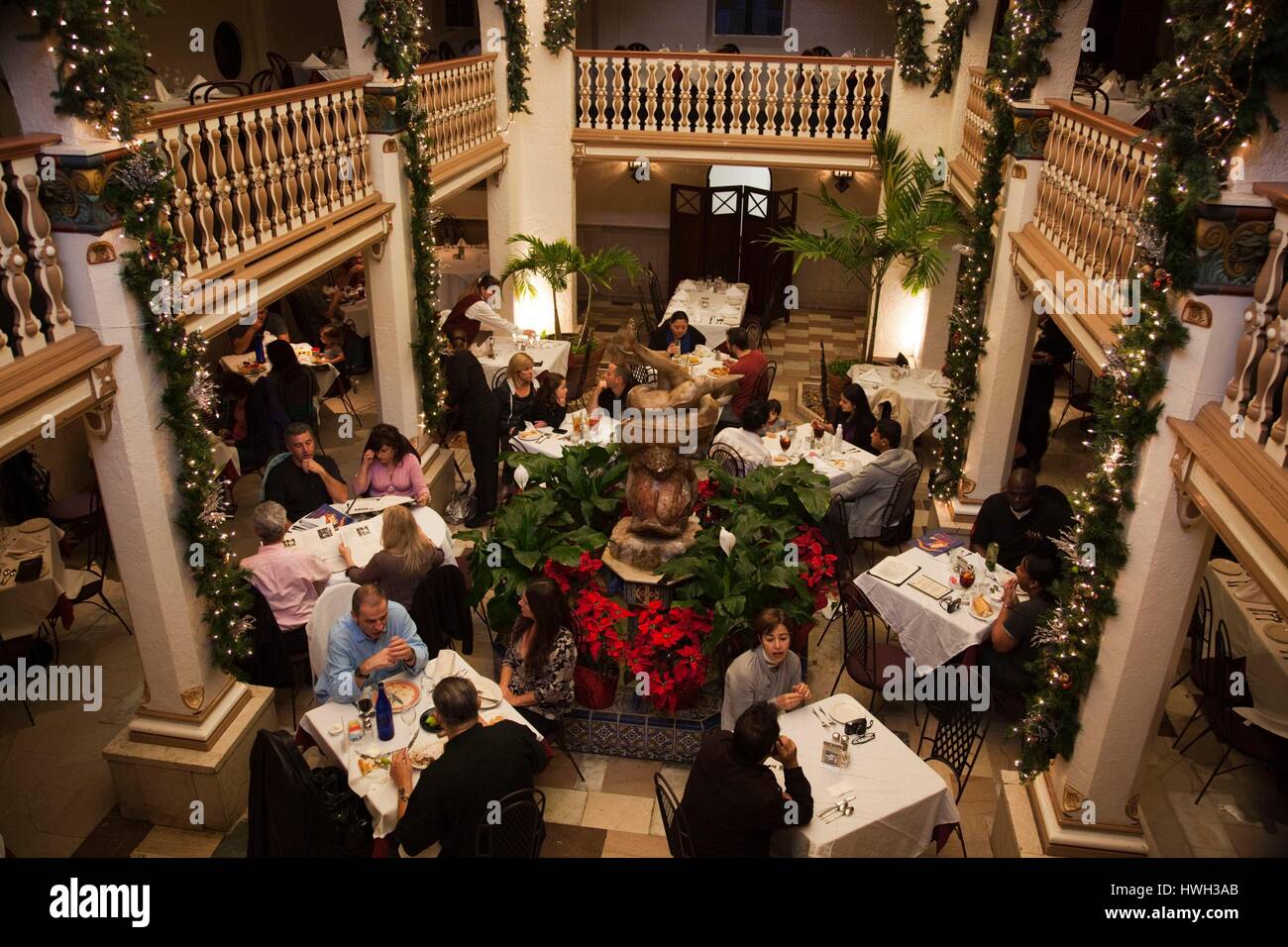 United States, Florida, Tampa, Ybor City, Columbia Restaurant, interior