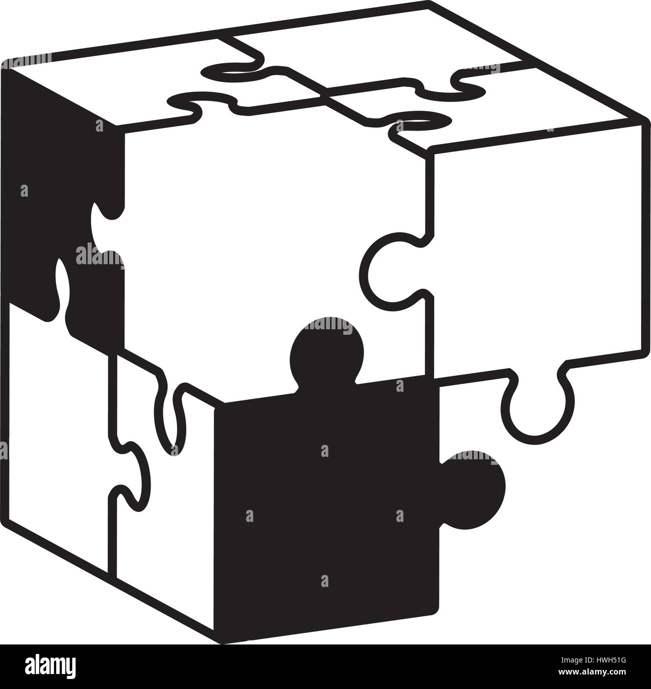 globe puzzle solution monochrome Stock Vector Image & Art - Alamy