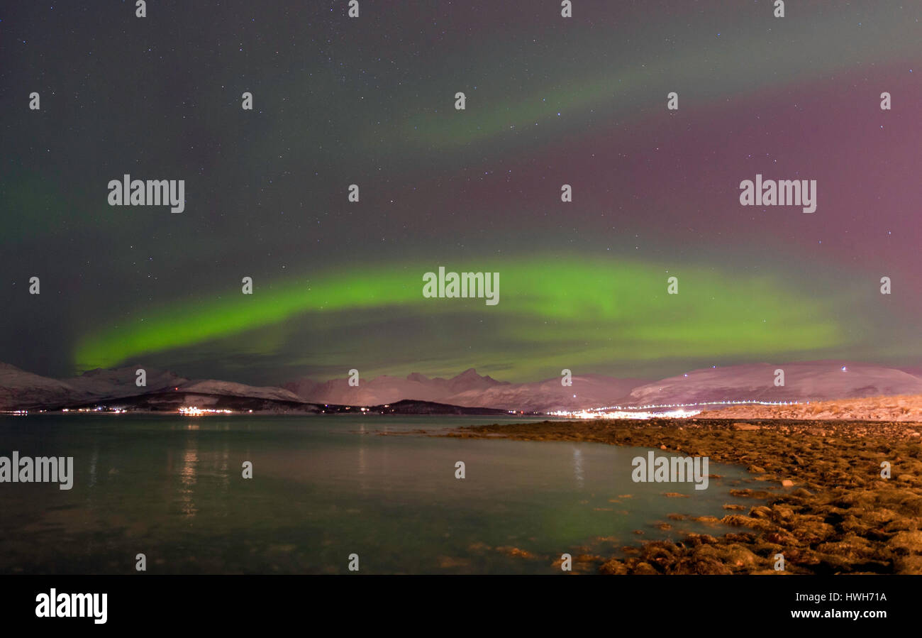 North light about Kval?ya, Norway; Troms; Troms?; Kval ? ?ya Stock Photo -  Alamy