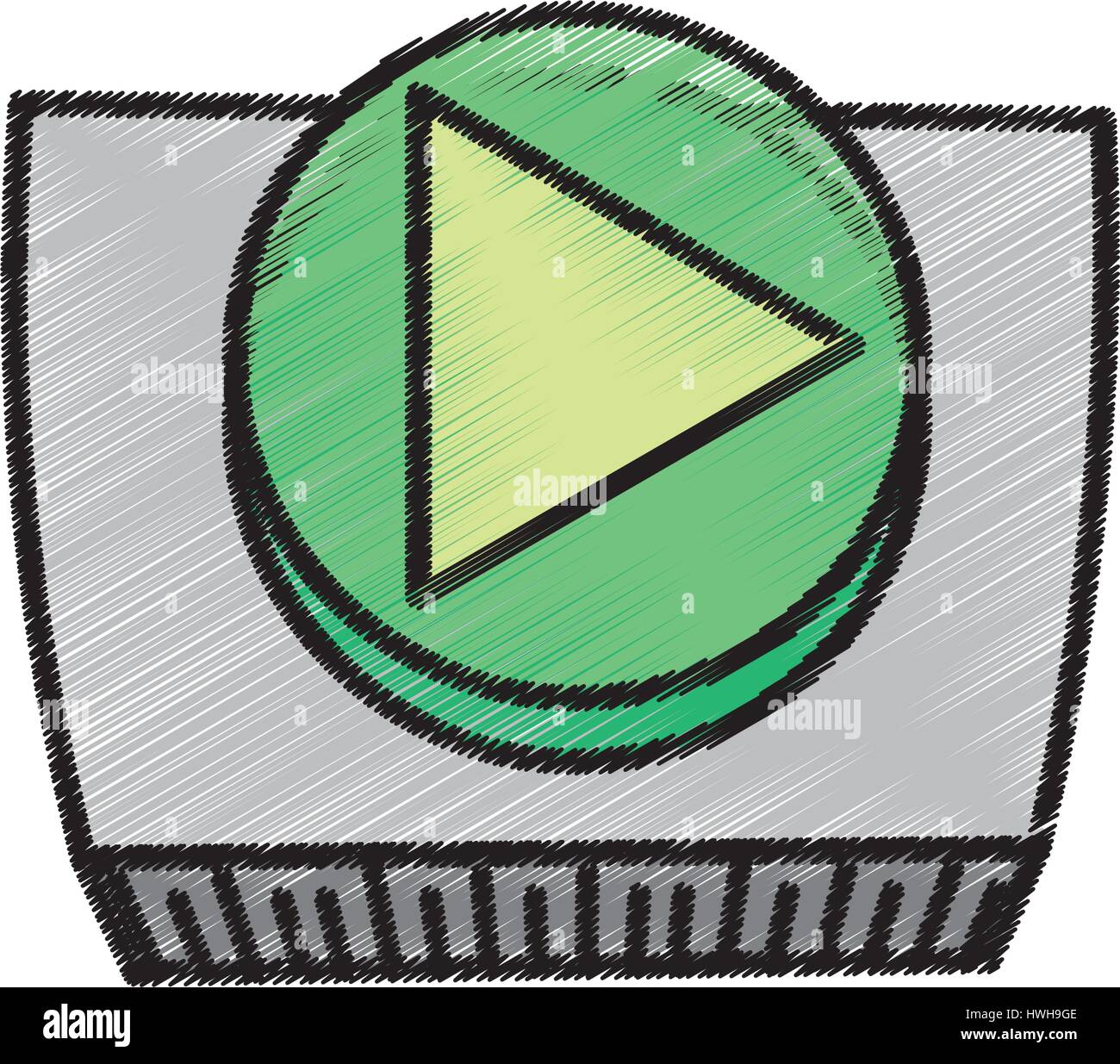button play system sketch Stock Vector Image & Art - Alamy