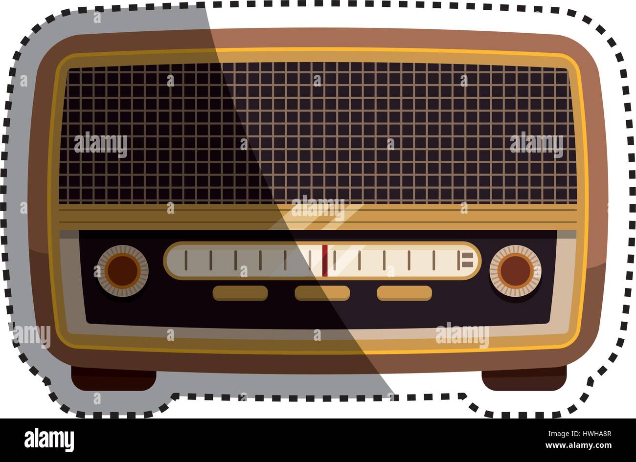 Vintage radio stereo Stock Vector Image & Art - Alamy