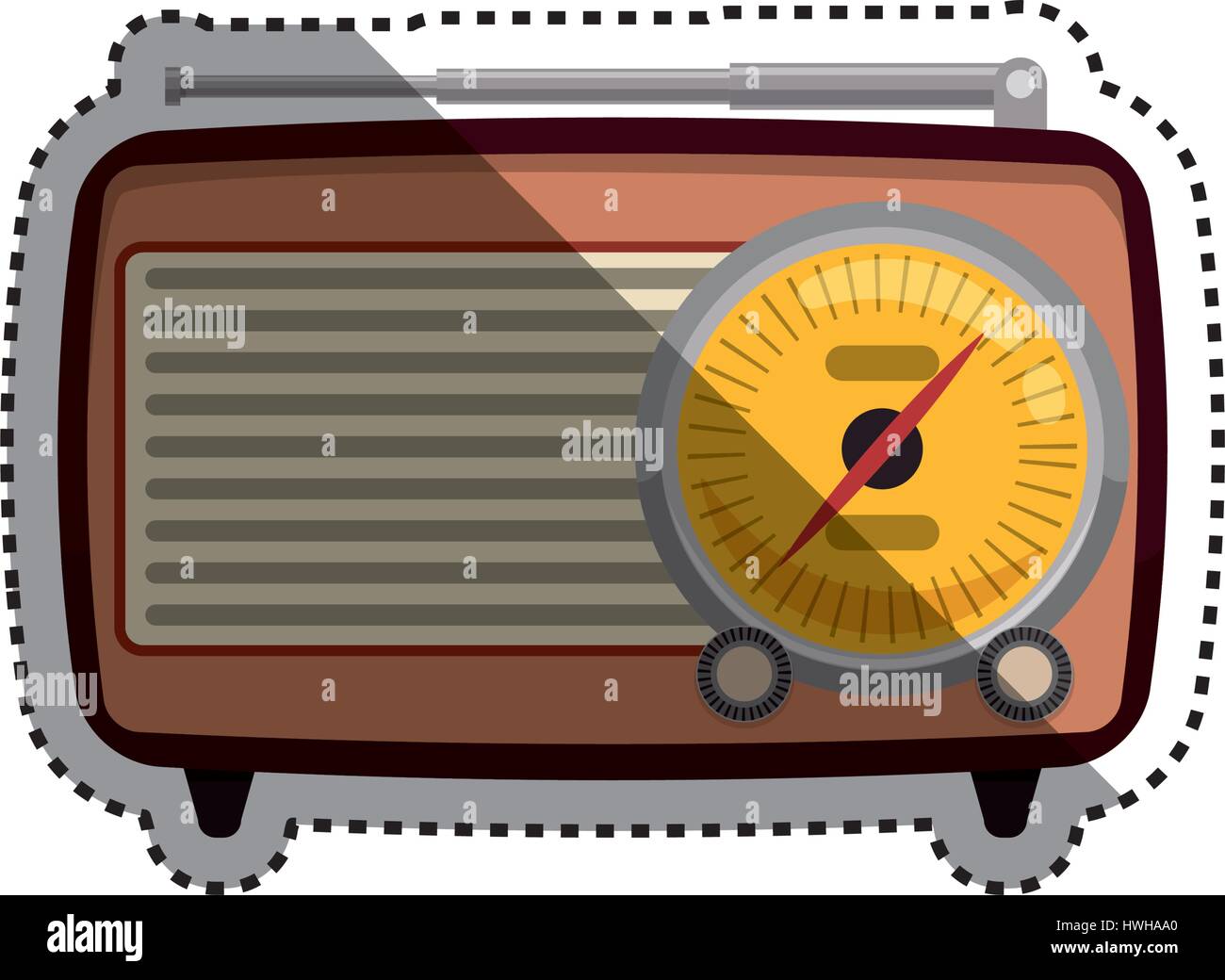 Vintage radio stereo Stock Vector Image & Art - Alamy