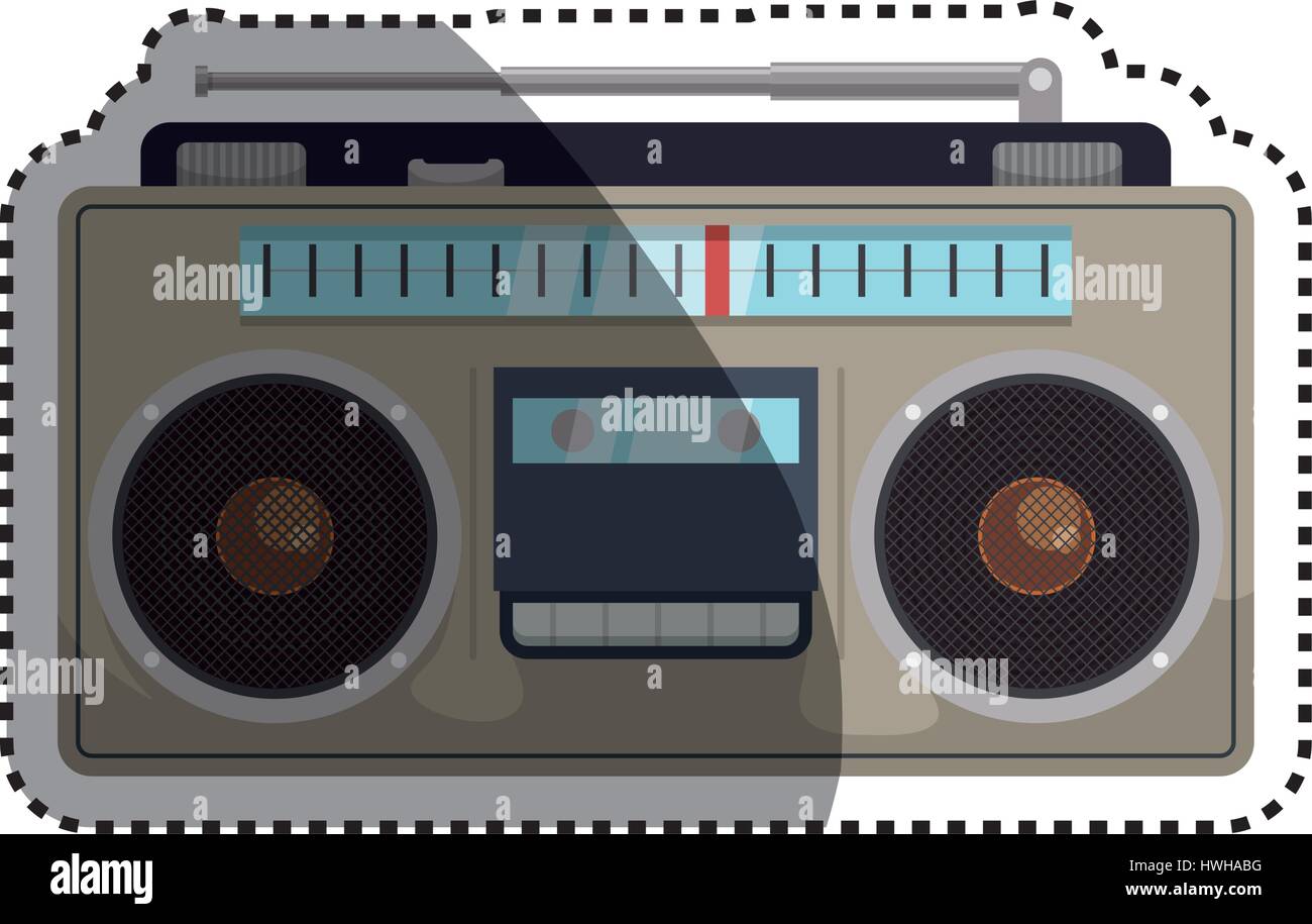 Vintage radio stereo Stock Vector Image & Art - Alamy