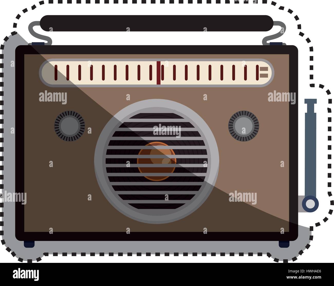 Vintage radio stereo Stock Vector Image & Art - Alamy