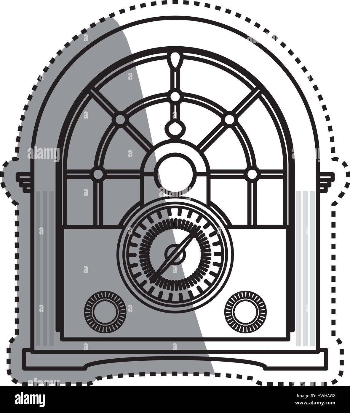 Vintage radio stereo Stock Vector Image & Art - Alamy