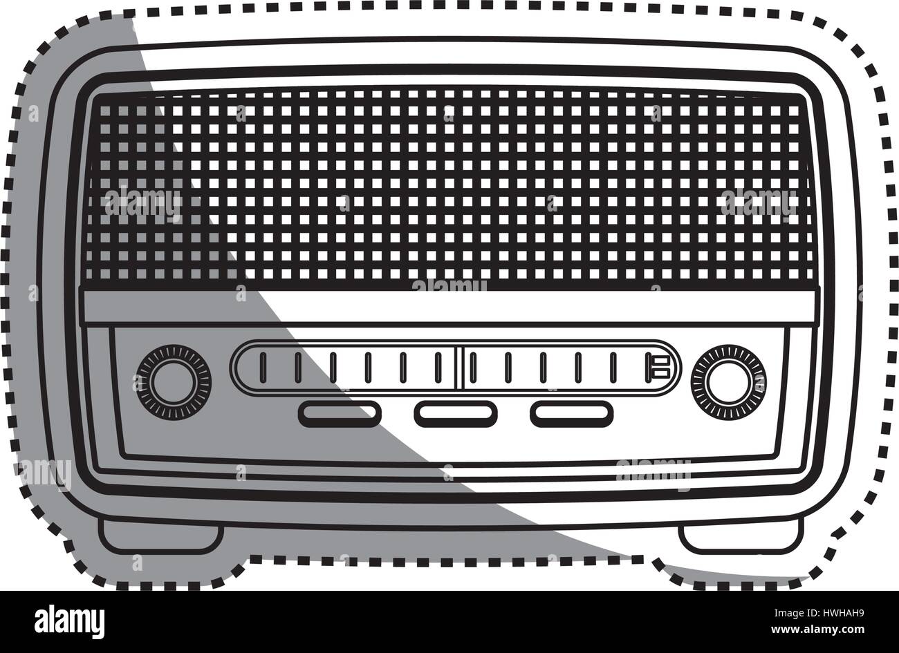 Vintage radio stereo Stock Vector Image & Art - Alamy