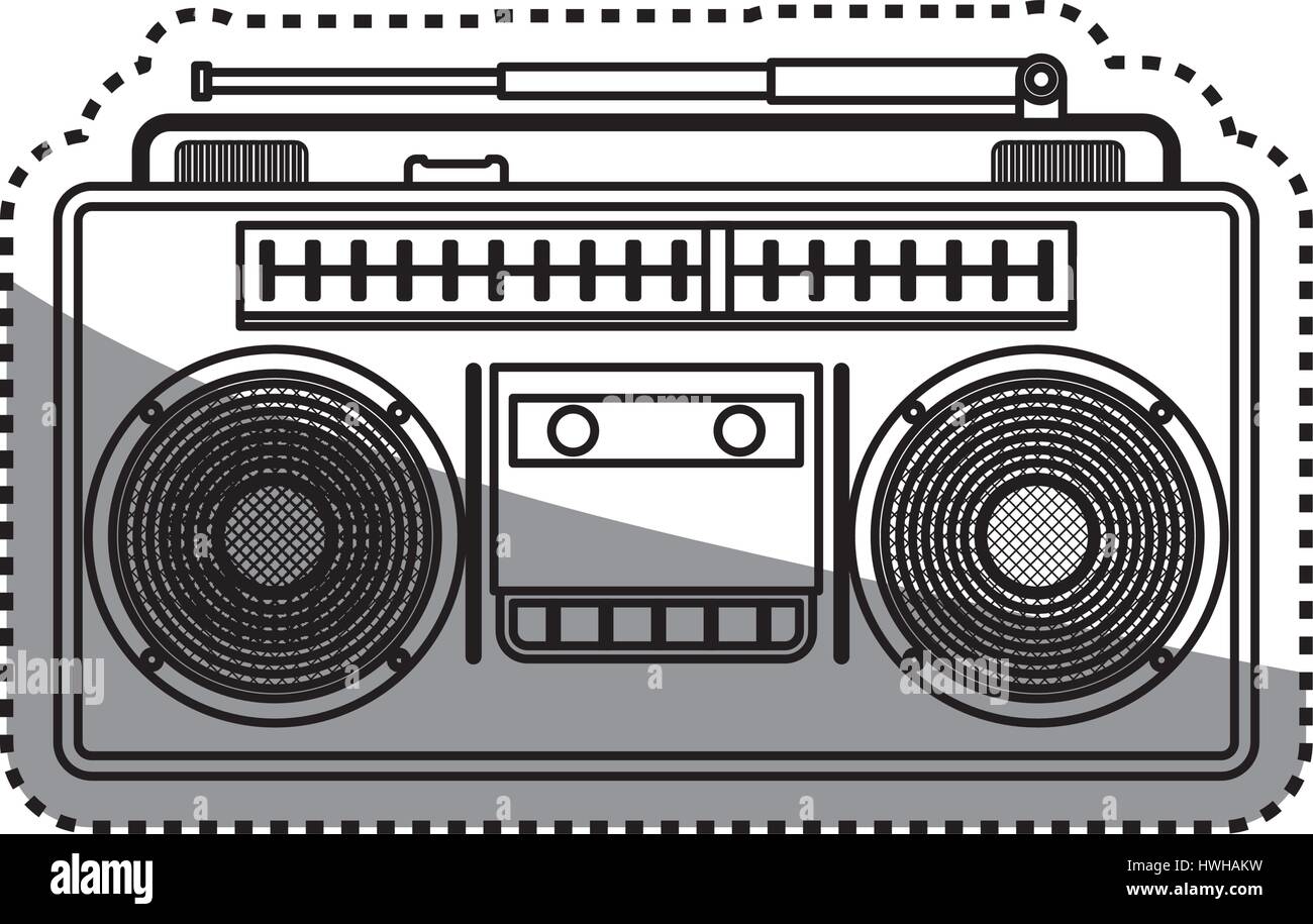 Vintage radio stereo Stock Vector Image & Art - Alamy