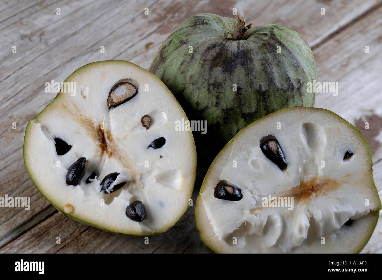 Cherimoya, Annona cherimola fruits, fruit, cream apple plants ...