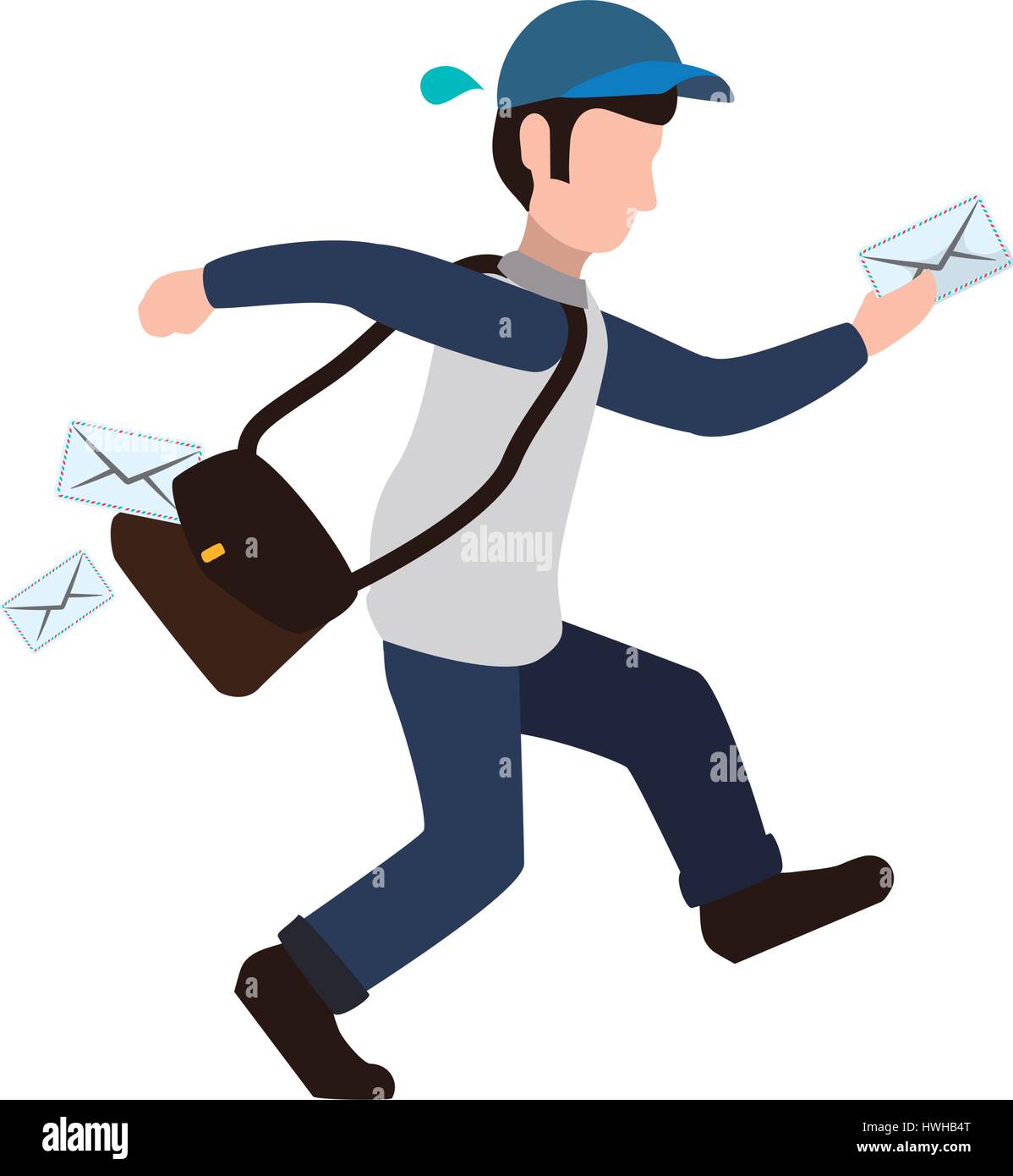 Mailman delivery service Stock Vector Image & Art - Alamy
