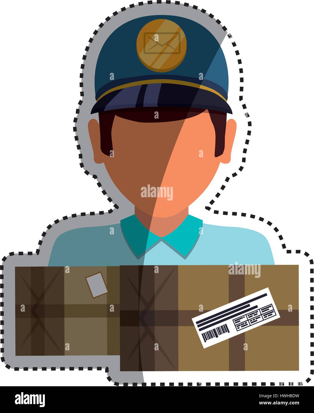 Mailman delivery service Stock Vector Image & Art - Alamy
