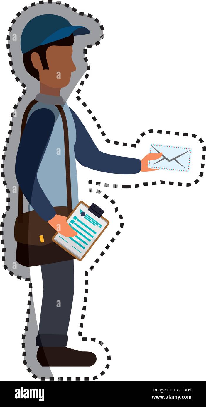 Mailman delivery service Stock Vector Image & Art Alamy