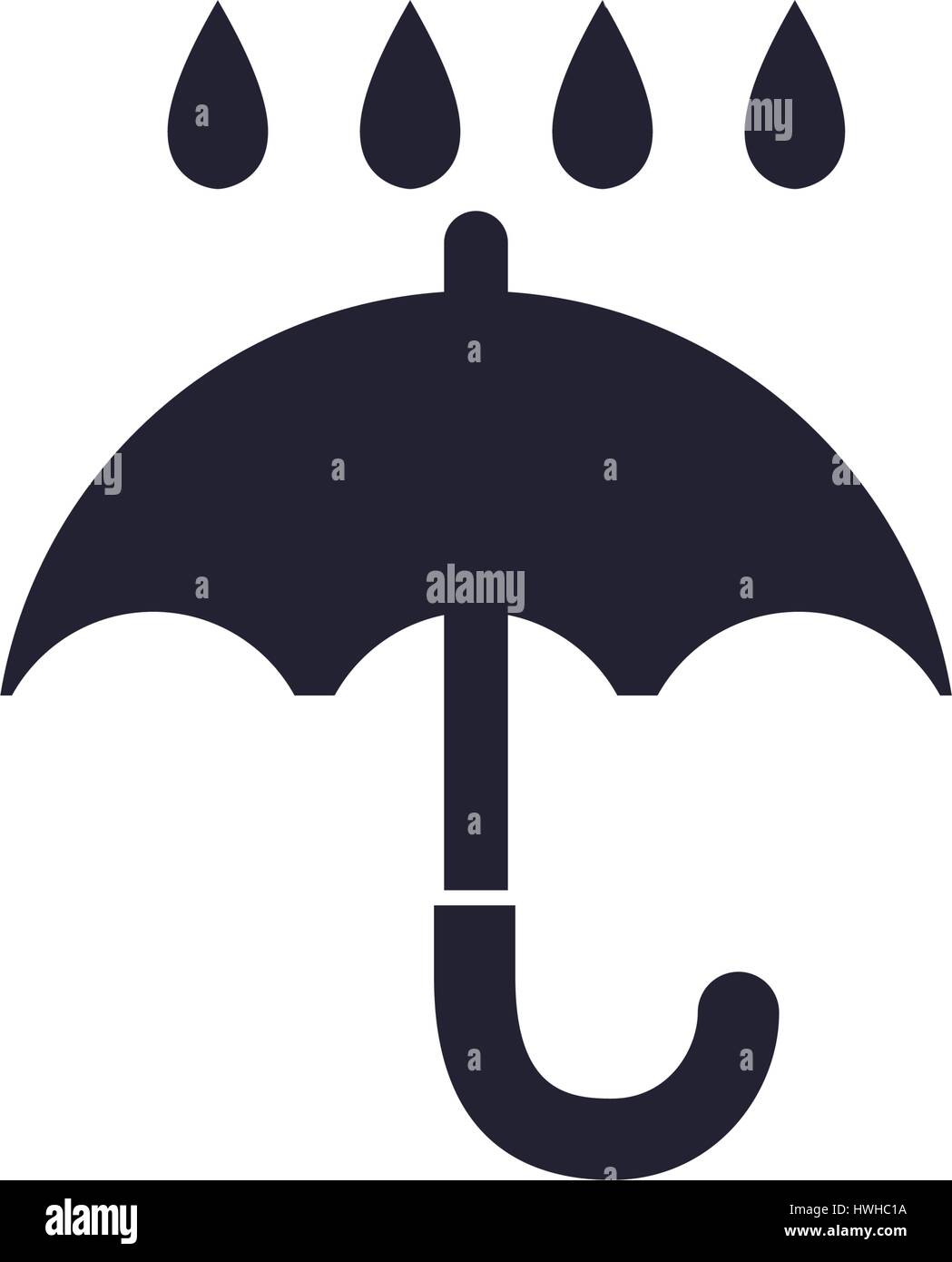 Keep dry delivery Stock Vector