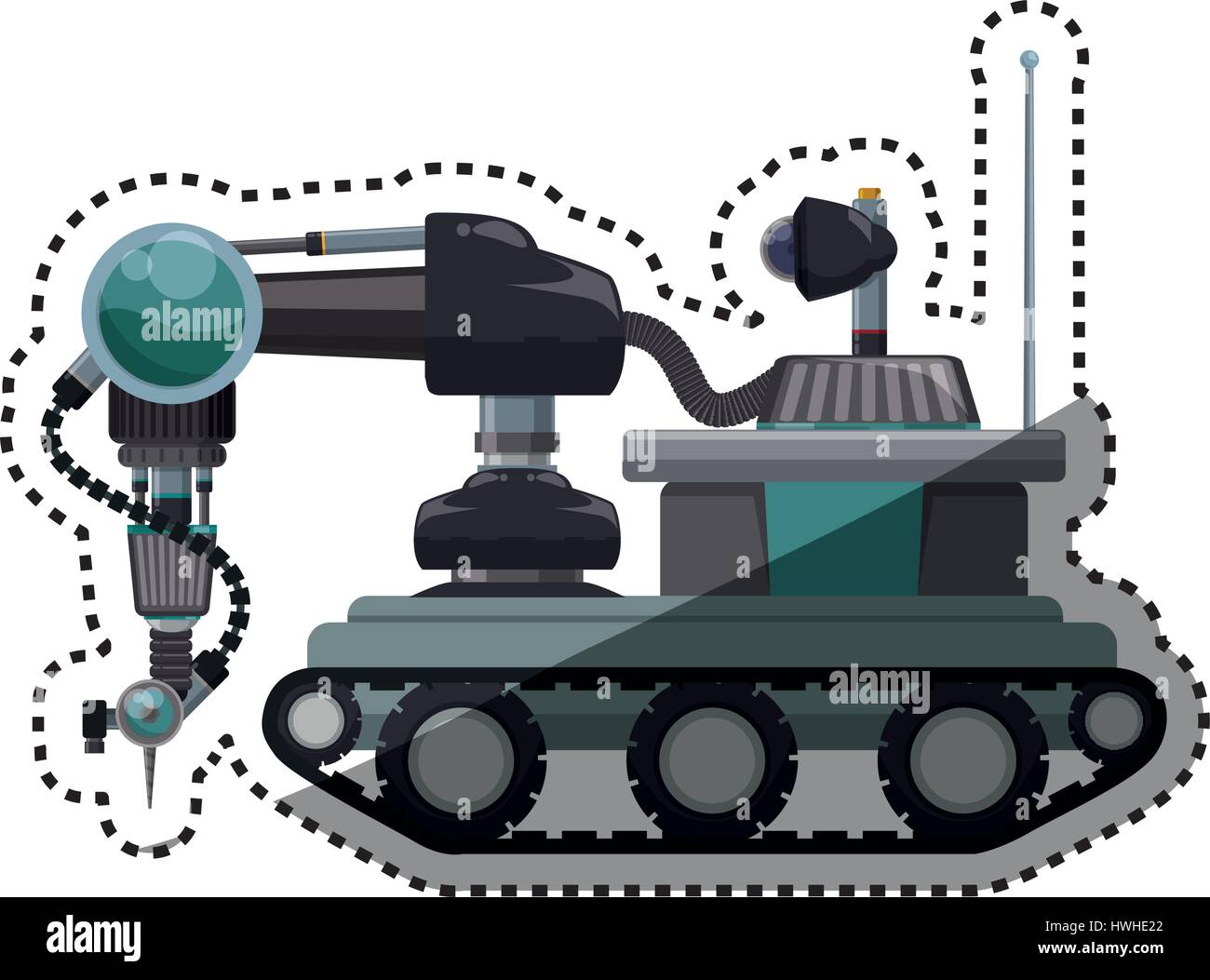 Robot machine technology Stock Vector Image & Art - Alamy