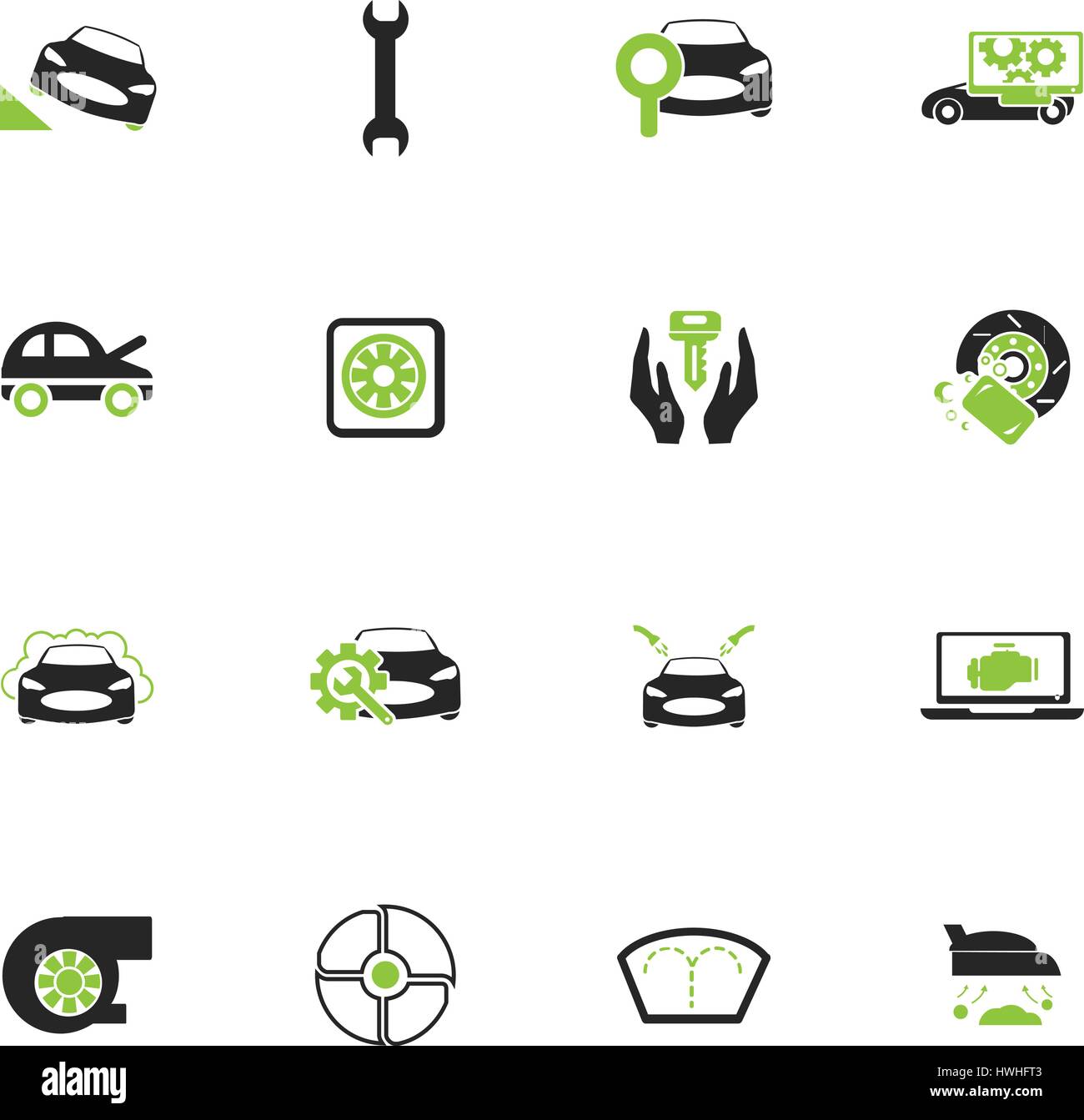 Car shop icon set for web sites and user interface Stock Vector