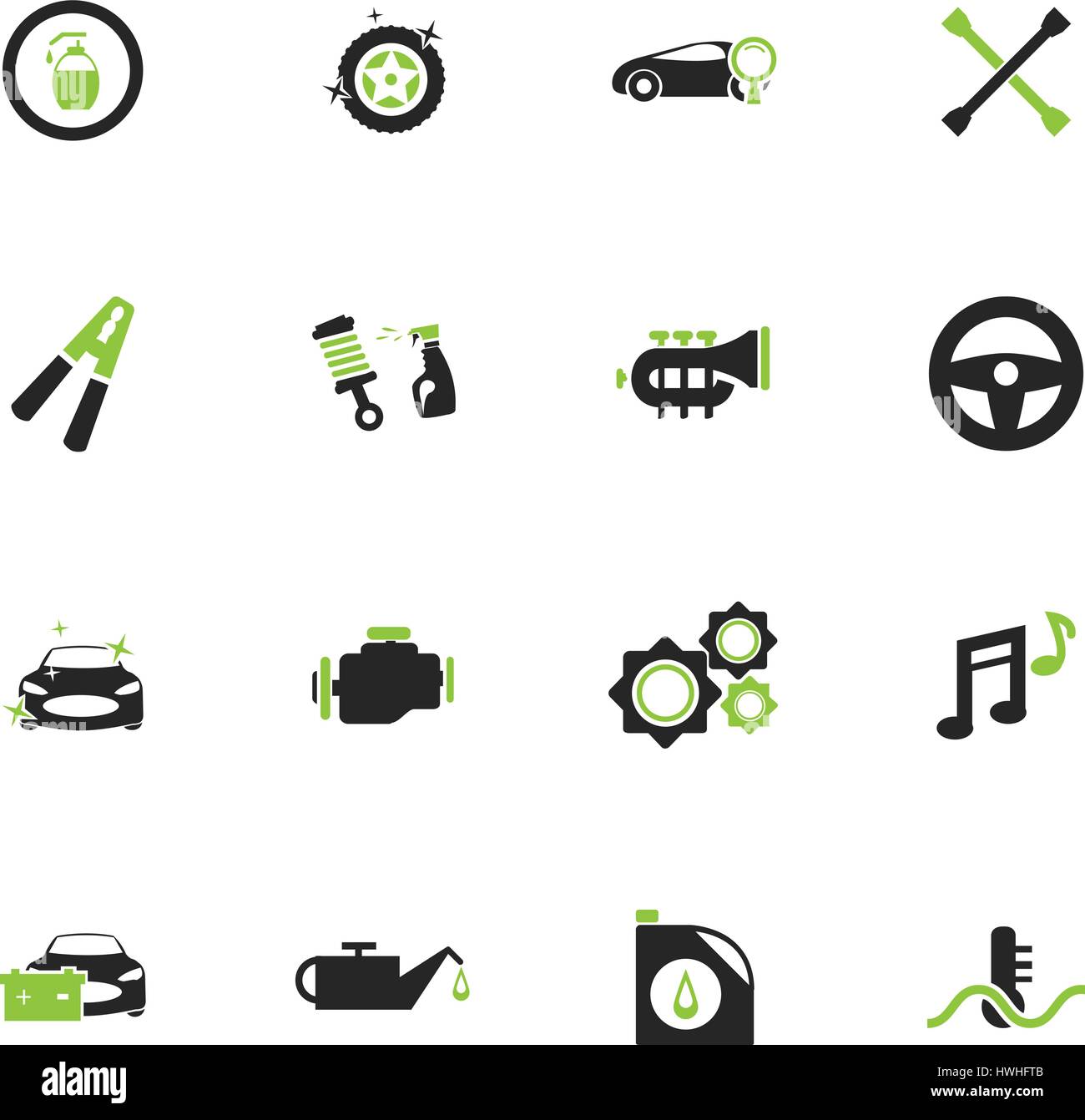 Car shop icon set for web sites and user interface Stock Vector Image ...
