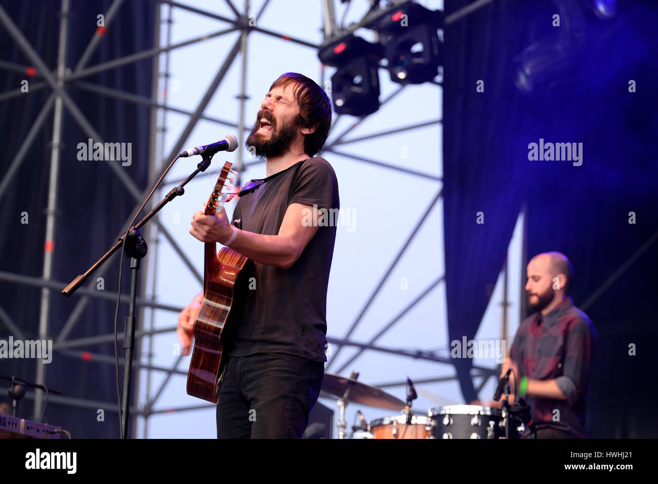 VALENCIA, SPAIN - APR 4: Standstill (band) performs at MBC Fest on April 4, 2015 in Valencia, Spain. Stock Photo