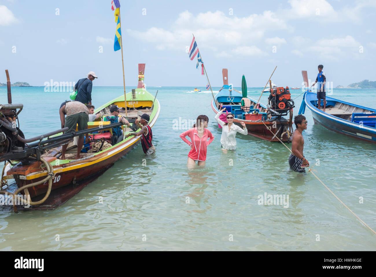 Boat tour at Patong beach, Phuket, Thailand. 03-Mar-2017 Stock Photo
