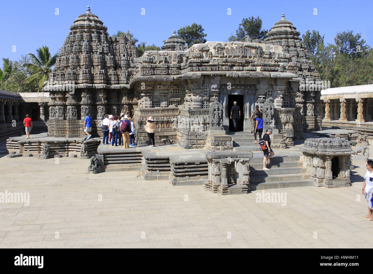 Chennakesava Temple, Hoysala Architecture, Keshava Temple, Hoysala style, Somnathpur, Karnataka, India, Stock Photo