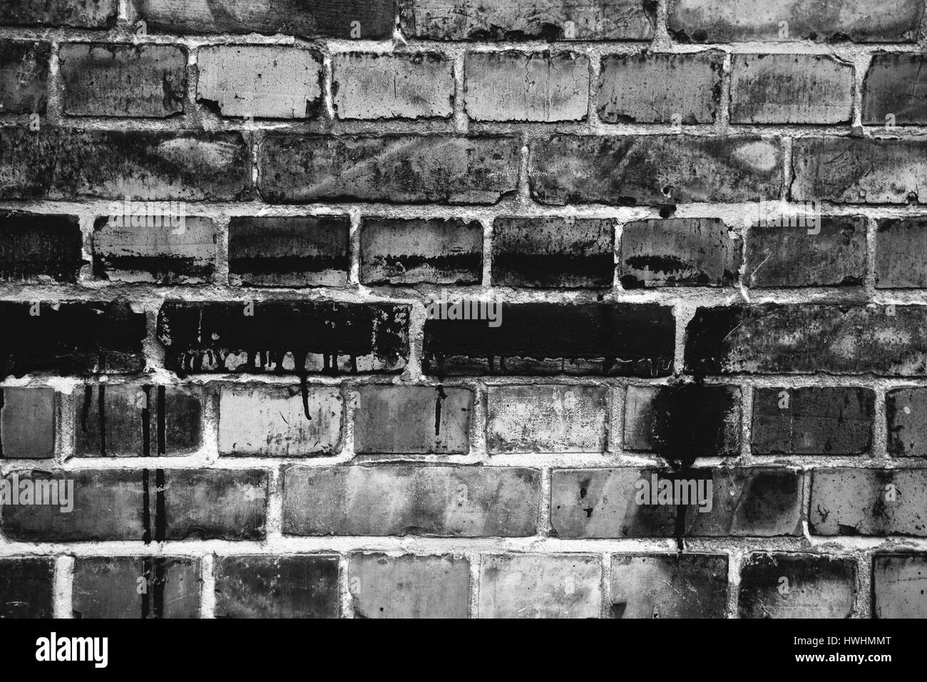 Black and white brickwork background, brick wall texture Stock Photo ...