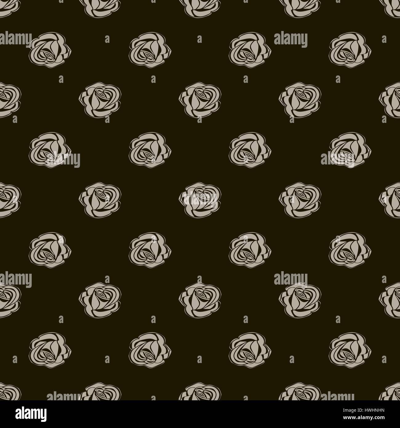 Seamless pattern Bud roses Stock Vector Image & Art - Alamy